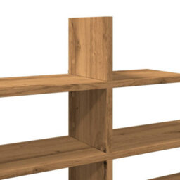 Berkfield Wall Shelf Artisian Oak 124.5X18X60.5 Cm Engineered Wood - thumbnail 7