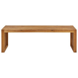 Beliani Set Of 2 Garden Benches Sulzano 150 Cm Acacia Wood Brown - thumbnail 6