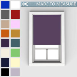 Caecus Blinds Made To Measure Blackout Roller Blind Aubergine 060Cm - thumbnail 1