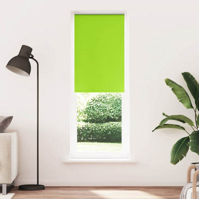 Berkfield Durable Roller Blind Blackout Leaves Green 85X210 Cm Fabric Width 80.7 Cm Polyester - image 1