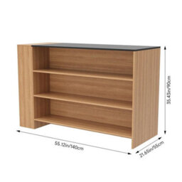 Freestanding Kitchen Island Breakfast Bar Table Industrial 5 Shelf Storage Unit - thumbnail 2