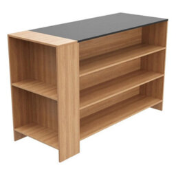 Freestanding Kitchen Island Breakfast Bar Table Industrial 5 Shelf Storage Unit - thumbnail 3
