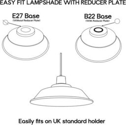 2 Pack Decorative French Gold Metal Ceiling Light Shades 22Cm Easy Fit Lampshades For Bedroom & Hallway - thumbnail 3