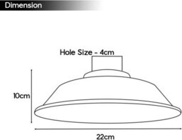 2 Pack Decorative French Gold Metal Ceiling Light Shades 22Cm Easy Fit Lampshades For Bedroom & Hallway - thumbnail 2