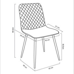 MCC Direct Dining Chairs Velvet Fabric Lexi Set Of 4 Light Grey By Mcc - thumbnail 5