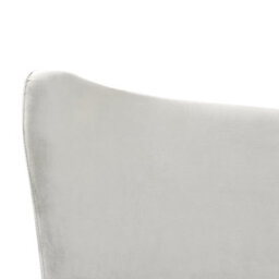Beliani Bed Velvet Chaleix 180 X 200 Cm (Eu Super King) Light Grey - thumbnail 8