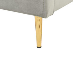 Beliani Bed Velvet Chaleix 180 X 200 Cm (Eu Super King) Light Grey - thumbnail 9