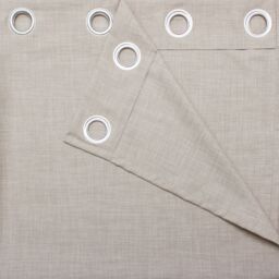 GoodHome Novan Beige Plain Unlined Eyelet Curtain (W)167Cm (L)228Cm, Single - thumbnail 4
