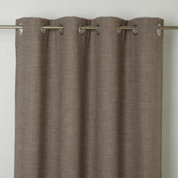GoodHome Novan Beige Plain Unlined Eyelet Curtain (W)167Cm (L)228Cm, Single - thumbnail 1