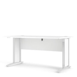 Furniture To Go Prima Desk 150 Cm In White With White Legs - thumbnail 2