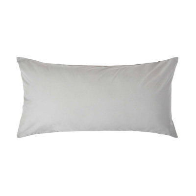 Homescapes Silver Grey Continental Egyptian Cotton Pillowcase 200 Tc, 40 X 80 Cm - image 1