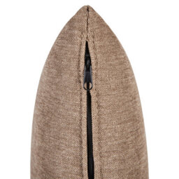 Beliani Left-Hand Chaise Longue Lannils Fabric Light Brown - thumbnail 6