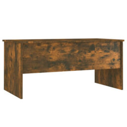 Berkfield Coffee Table Smoked Oak 102X50.5X46.5 Cm Engineered Wood - thumbnail 5