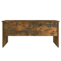 Berkfield Coffee Table Smoked Oak 102X50.5X46.5 Cm Engineered Wood - thumbnail 6