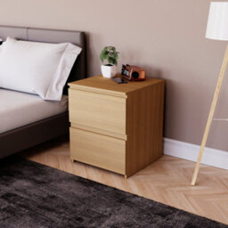 Lassic Vida Designs Denver 2 Drawer Large Bedside Chest, Pine - thumbnail 5