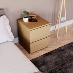 Lassic Vida Designs Denver 2 Drawer Large Bedside Chest, Pine - thumbnail 7