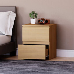 Lassic Vida Designs Denver 2 Drawer Large Bedside Chest, Pine - thumbnail 2