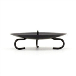 Traditional Round Black Metal Pillar Candle Holder Sets With Spikes Pack Of 6 - thumbnail 3