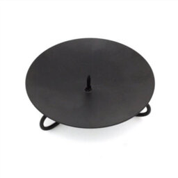 Traditional Round Black Metal Pillar Candle Holder Sets With Spikes Pack Of 6 - thumbnail 6
