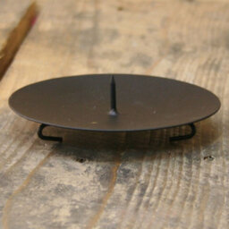 Traditional Round Black Metal Pillar Candle Holder Sets With Spikes Pack Of 6 - thumbnail 5