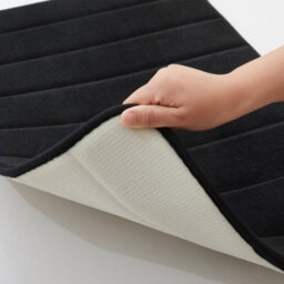 Luxury Memory Foam Bathroom Rug 50 X 80 Cm Black Non Slip Shower Mat - thumbnail 4