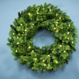 Christmas Tree World The Pre-Lit 50Cm Ultra-Lit Montagna Fir Wreath - thumbnail 1