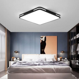 Ultra Thin Square Led Ceiling Light Modern Simple Black 40 Cm - thumbnail 2