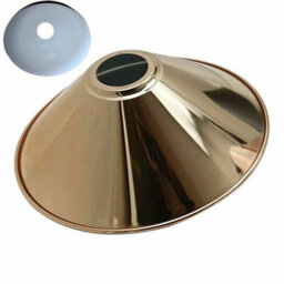 Industrial Single Pendant Light 22Cm Cone French Gold Metal Vintage Flush Mount Ceiling Lamp For Bedroom Hallway Kitchen - thumbnail 8