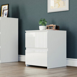 Lassic Vida Designs Glinton 3 Piece White Fsc Bedroom Set - (4 Drawer Chest, 3 Door Wardrobe, 2 Drawer Bedside Chest) - thumbnail 6