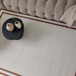 The Rugs Carmel Cream/terra Bordered Area Rug And Runner Non Shedding, Stain Resistant, Soft - thumbnail 7