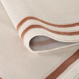 The Rugs Carmel Cream/terra Bordered Area Rug And Runner Non Shedding, Stain Resistant, Soft - thumbnail 3