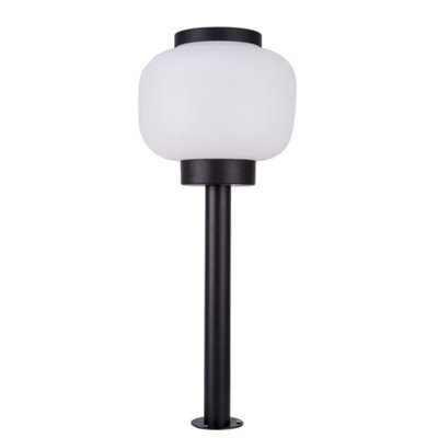 Luminosa Lighting Luminosa Lamtam Outdoor Bollard Black, Opal, Ip44 - image 1