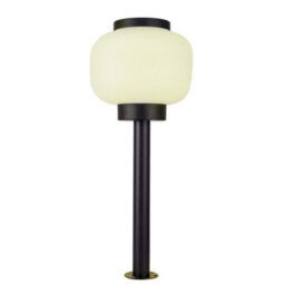 Luminosa Lighting Luminosa Lamtam Outdoor Bollard Black, Opal, Ip44 - thumbnail 3