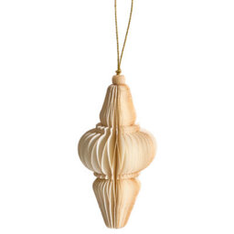 Beliani Set Of 20 Christmas Tree Ornaments Altaelva Paper Beige - thumbnail 7