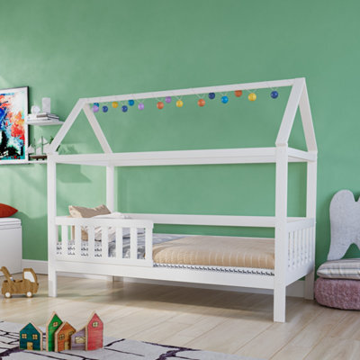 Flair Noomi Alisa House Wooden Bed - White