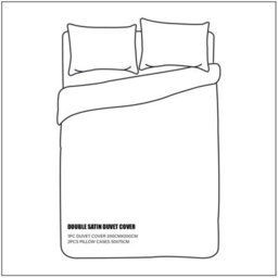 Neel Blue Cotton Double Duvet Cover & 2 Matching Pillow Cases - White - thumbnail 5