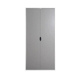 2 Door Wardrobe In Grey And White For Home Bedroom Furniture - thumbnail 4