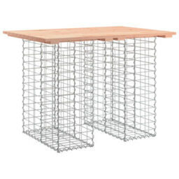 Berkfield Garden Bench Gabion Design 100X70X72 Cm Solid Wood Douglas - thumbnail 2