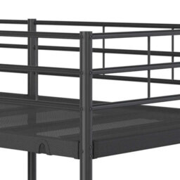 Walplus Bunk Bed Without Mattress Black 75X190 Cm Small Single Steel - thumbnail 8