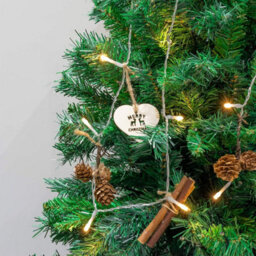 Globrite Christmas Garland - 2M, 20 Led - Warm White - Twig Pine Cones Design Battery Operated Indoor Outdoor Decorations - thumbnail 4