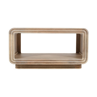Buttercup Farm Hudson Carved Coffee Table - Mango Wood - L55 X W85 X H45 Cm - image 1