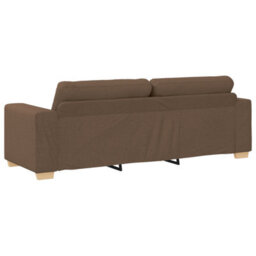 Vidaxl Sofa Set With Cushion 2 Pcs Brown 221 X 78 X 80 Cm Fabric - thumbnail 6