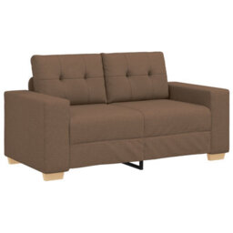 Vidaxl Sofa Set With Cushion 2 Pcs Brown 221 X 78 X 80 Cm Fabric - thumbnail 3