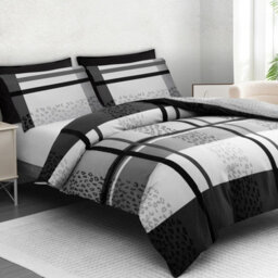 Lazzaro Cheetah Premium Microfibre King Duvet Cover Set Lightweight Durable Easy Care With Zipper Closure - thumbnail 1