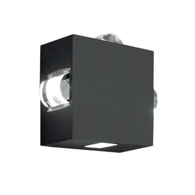 Elstead Lighting Agner 4 Light Wall Light Finish : Graphite Wired : 4X10W Led 220-240V 50Hz, Ip54 - image 1