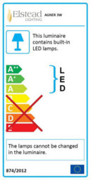 Elstead Lighting Agner 4 Light Wall Light Finish : Graphite Wired : 4X10W Led 220-240V 50Hz, Ip54 - thumbnail 2
