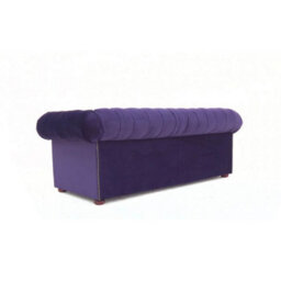 Chesterfield 3 Seater Malta Amethyst Purple Real Velvet Sofa In Classic Style - thumbnail 7