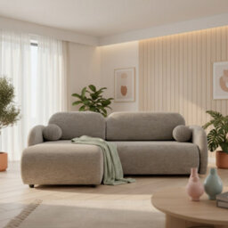 Galeria Corner Sofa Bed With Storage Universal Brown