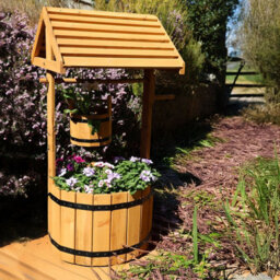 Actiasgear Wooden Wishing Well Garden Planter - thumbnail 5