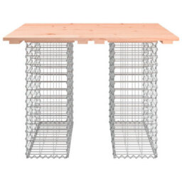 Berkfield Garden Bench Gabion Design 100X102X72 Cm Solid Wood Douglas - thumbnail 3